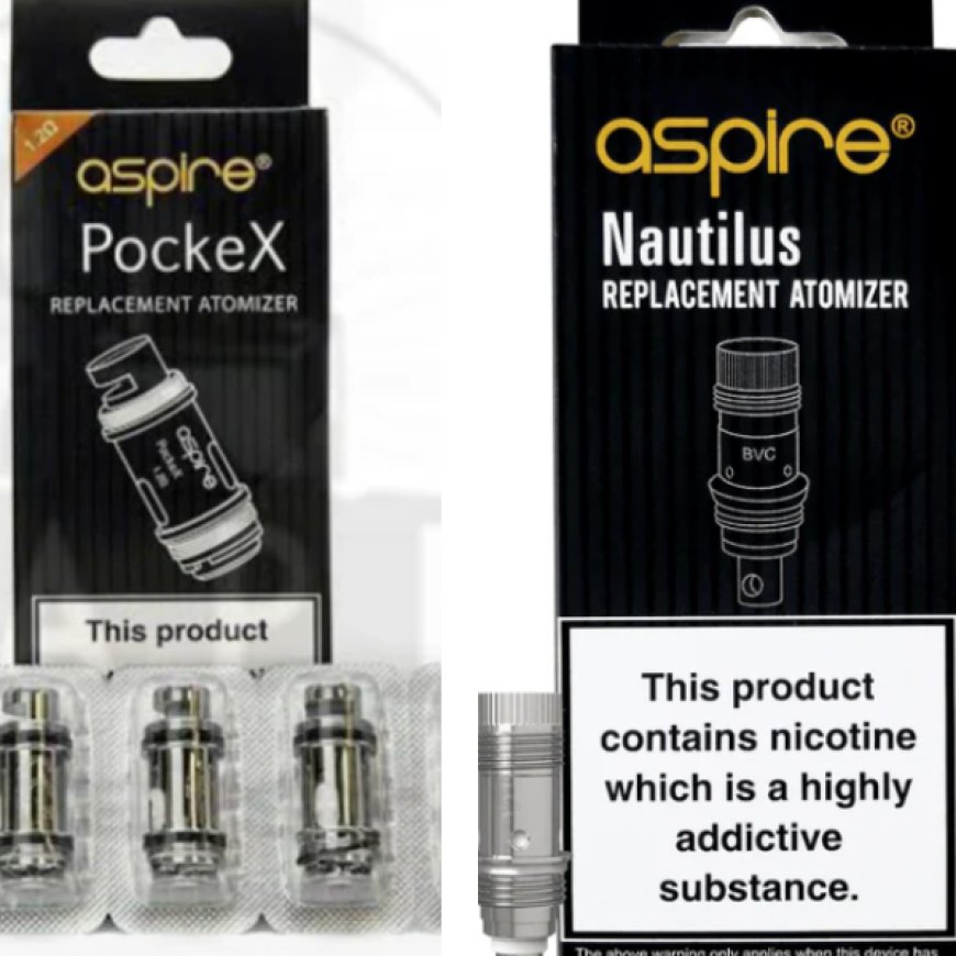 Discover the Performance of Aspire PockeX Coils and Aspire Nautilus Coils from Vape Online Store