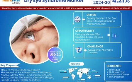 Dry Eye Syndrome Market to Witness 4.21% CAGR Growth Amid Rising Demand and Innovation