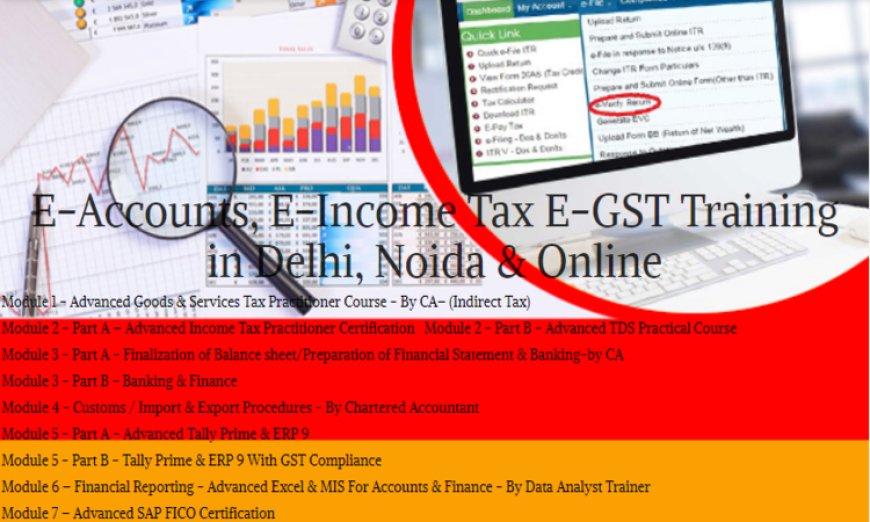 Accounting Practical Classes in Delhi, GST and Custom Institute in Delhi, 100% Job Guarantee Course by "SLA Consultants"" Free SAP HANA Finance Course