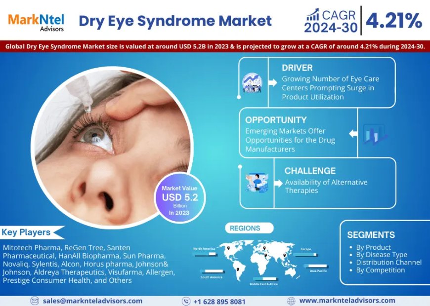 Dry Eye Syndrome Market to Witness 4.21% CAGR Growth Amid Rising Demand and Innovation