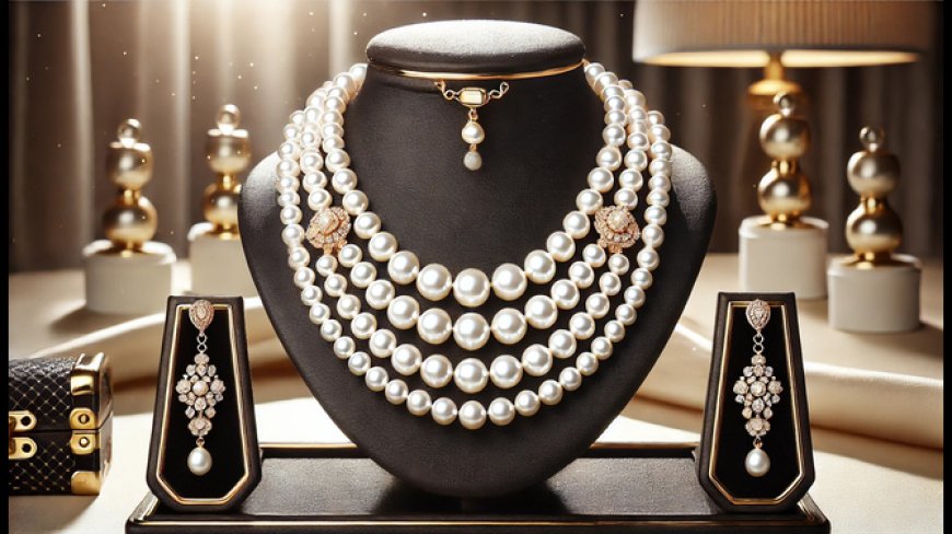 Layered Pearl Necklace Set – Royal Elegance for Every Look